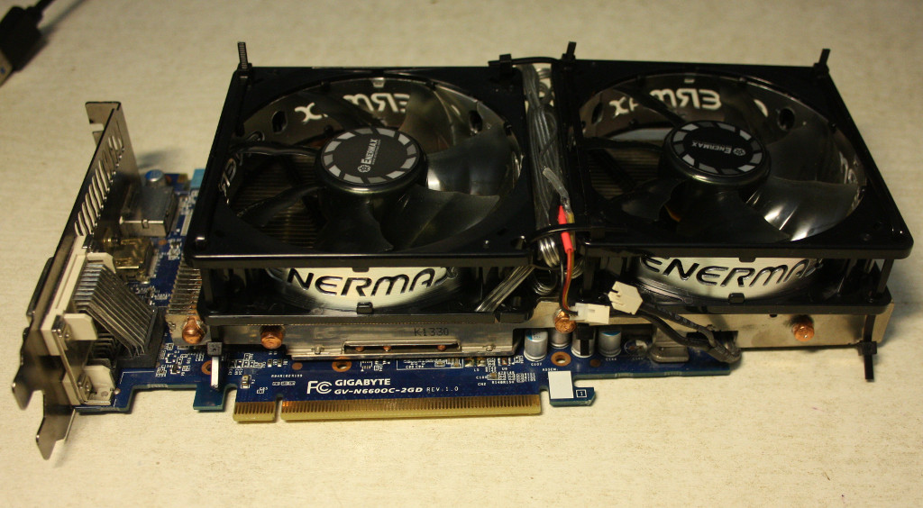 Gigabyte GTX660 with replaced fans